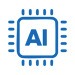 AI and modern application capabilities analytics icon