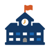 Icon representing school- or district-level tools and solutions