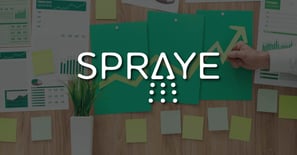 Image of business documents illustrating growth, with the Spraye logo placed on top to promote the Mindex Spraye Case Study.