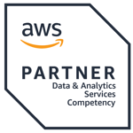 AWS Advanced Data & Analytics Services Competency Badge for White Background