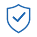 Cybersecurity and compliance shield icon