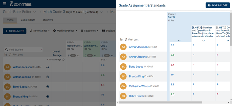 Standards-Based Grade Assignments