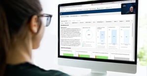 Webinar attendee watching Advanced Analytics Live Webinar