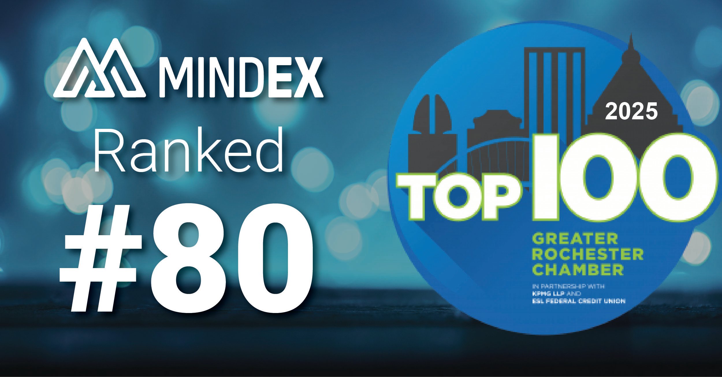 Mindex Ranked #80 on the 2025 Greater Rochester Chamber Top 100 List