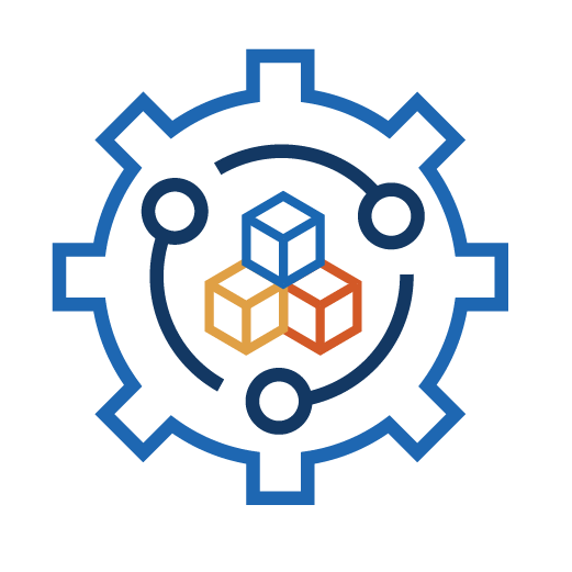 3 blocks inside cog integration icon