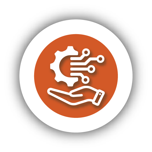 AI-enabled digital solutions icon